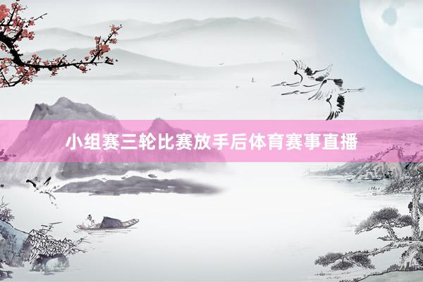 小组赛三轮比赛放手后体育赛事直播