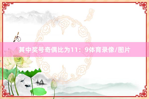 其中奖号奇偶比为11:9体育录像/图片