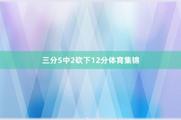 三分5中2砍下12分体育集锦