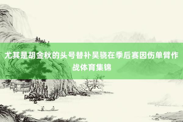 尤其是胡金秋的头号替补吴骁在季后赛因伤单臂作战体育集锦