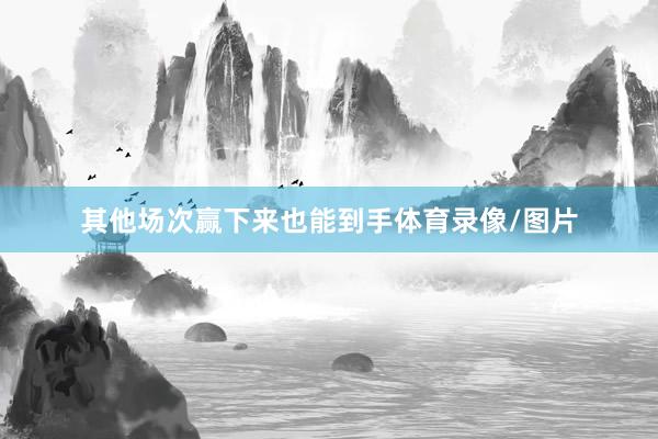 其他场次赢下来也能到手体育录像/图片