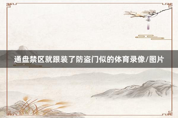 通盘禁区就跟装了防盗门似的体育录像/图片
