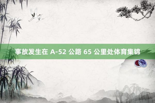 事故发生在 A-52 公路 65 公里处体育集锦