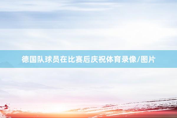 德国队球员在比赛后庆祝体育录像/图片