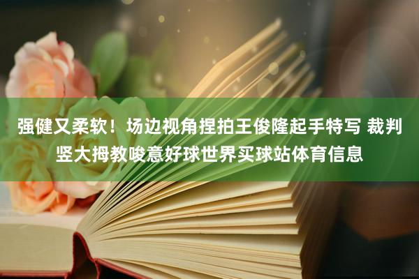 强健又柔软！场边视角捏拍王俊隆起手特写 裁判竖大拇教唆意好球世界买球站体育信息