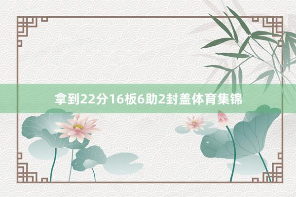 拿到22分16板6助2封盖体育集锦