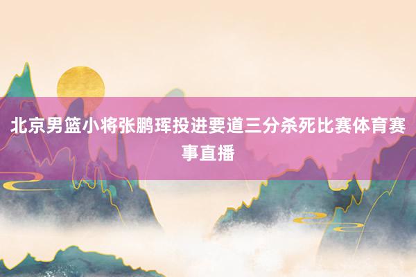 北京男篮小将张鹏珲投进要道三分杀死比赛体育赛事直播