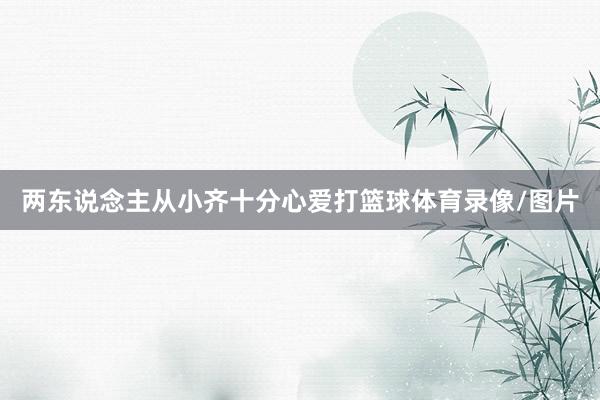 两东说念主从小齐十分心爱打篮球体育录像/图片