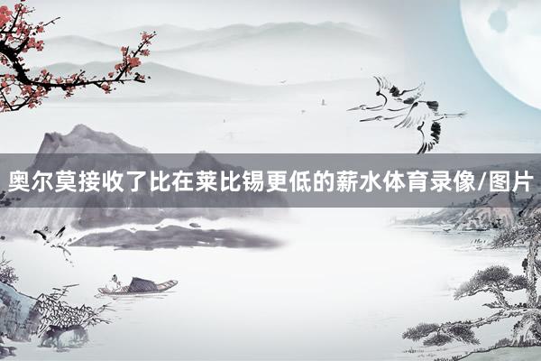 奥尔莫接收了比在莱比锡更低的薪水体育录像/图片