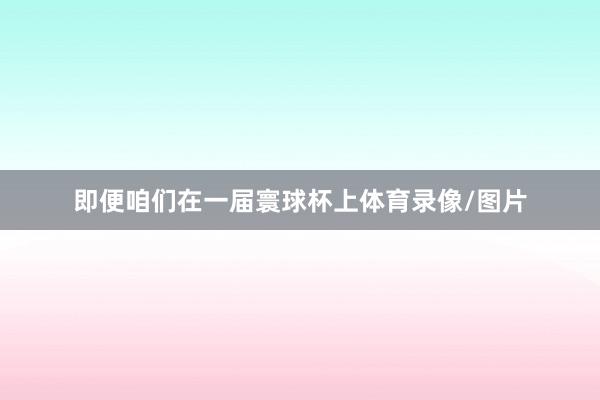 即便咱们在一届寰球杯上体育录像/图片