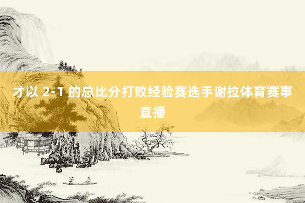 才以 2-1 的总比分打败经验赛选手谢拉体育赛事直播