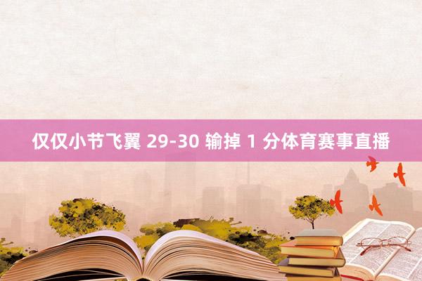 仅仅小节飞翼 29-30 输掉 1 分体育赛事直播