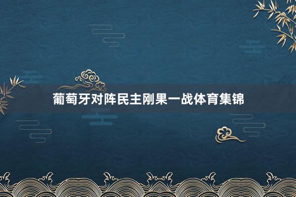 葡萄牙对阵民主刚果一战体育集锦